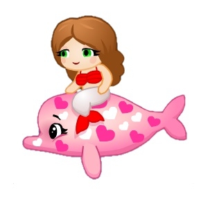 Love Heart Dolphin Rider